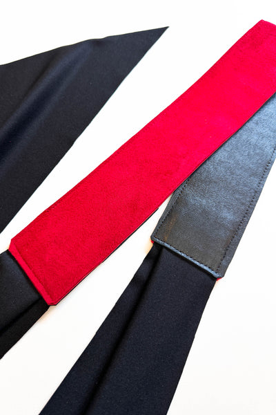 Red Suede Wrap Belt