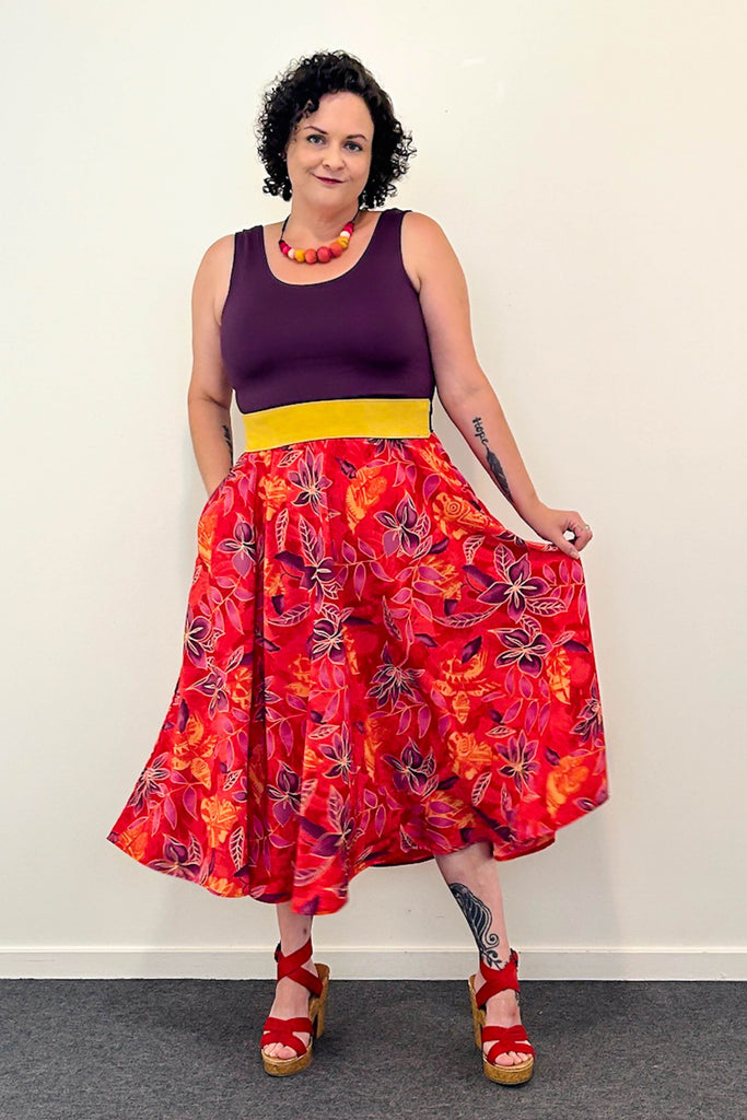 Coral Ember Dress w/ Pockets MEDIUM