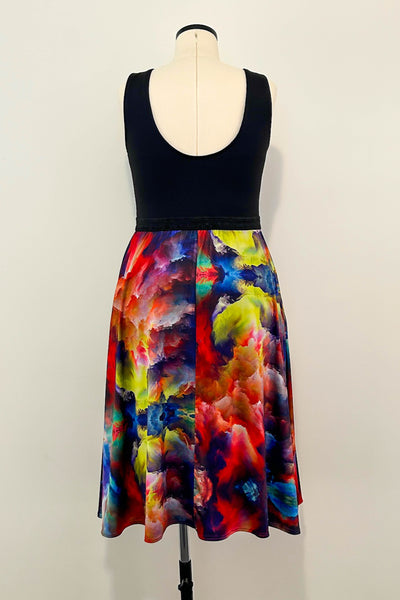 Electric Storm Dress w/ Pockets LARGE