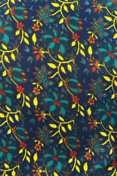 Short Upcycled Kimono Robe ~ Midnight