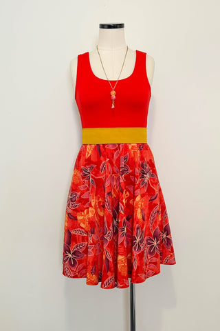 Coral Ember Dress w/ Pockets SMALL
