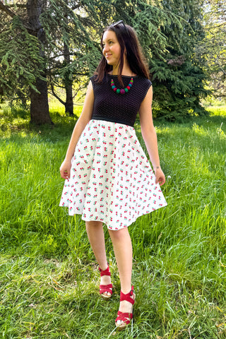 Cherry Dress w/ Pockets XS