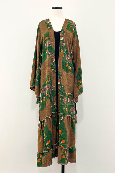 Angel Wing Upcycled Dress ~ Woodland Silk