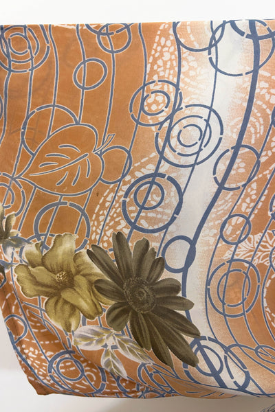 Long Upcycled Kimono Robe ~ Blush Dream