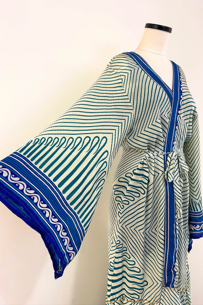 Angel Wing Upcycled Dress ~ Saltwater Breeze