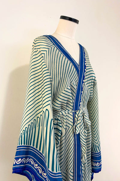 Angel Wing Upcycled Dress ~ Saltwater Breeze