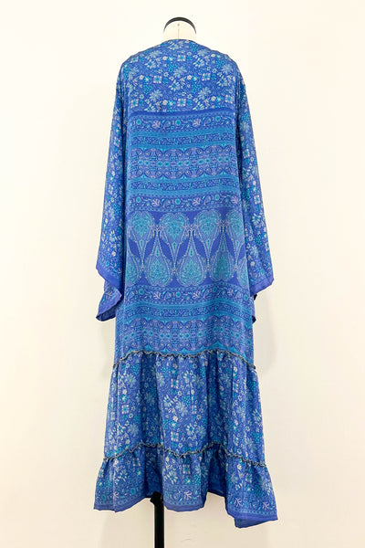 Angel Wing Upcycled Dress ~ Indigo Haze