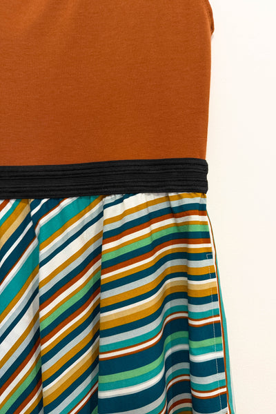 Sunset Stripe Dress w/ Pockets MEDIUM