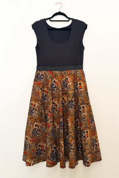 Spiced Cocoa Reversible Dress with Pockets - Medium