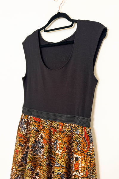 Spiced Cocoa Reversible Dress with Pockets - Medium