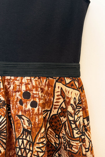 Terracotta Tales Reversible Dress with Pockets - Small