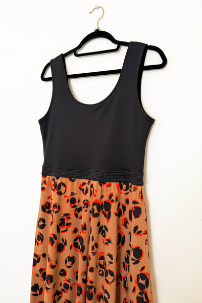 Cinnamon Rose Tank Dress with Pockets - Medium