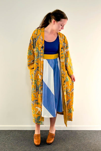 Kantha Robe ~ Golden Jungle