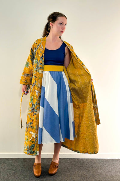 Kantha Robe ~ Golden Jungle