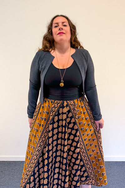 Saffron Nights Dress with Pockets - Large