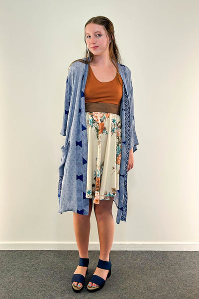 Short Upcycled Robe ~ Althea