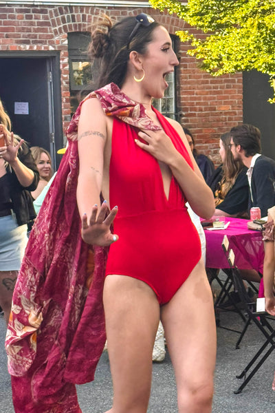 Carmen Swimsuit in Red