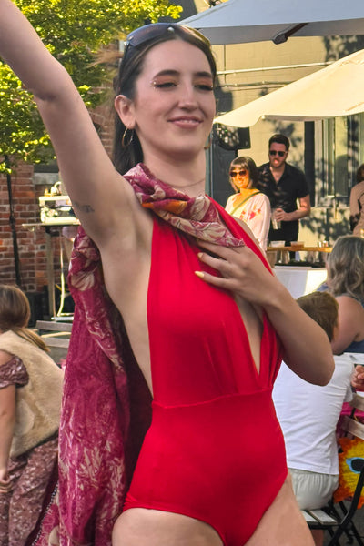 Carmen Swimsuit in Red