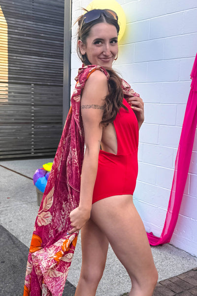 Carmen Swimsuit in Red