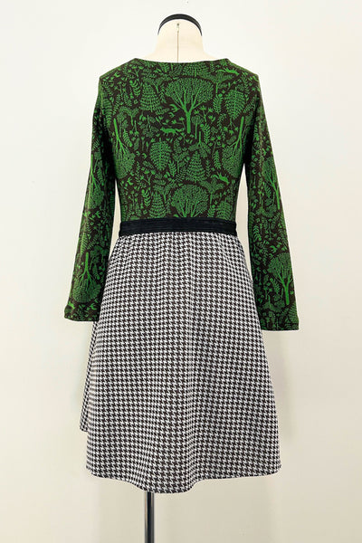 Chestnut Check Dress w/ Pockets SMALL