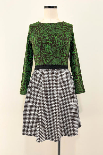 Chestnut Check Dress w/ Pockets SMALL