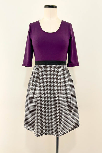 Chestnut Check Dress w/ Pockets MEDIUM