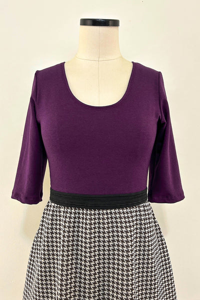 Chestnut Check Dress w/ Pockets MEDIUM