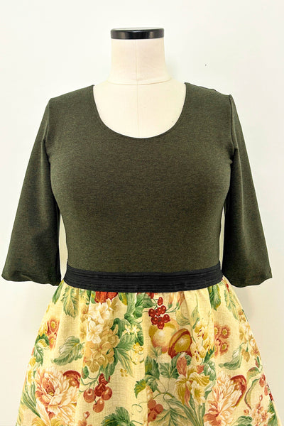 Wild Orchard Dress w/ Pockets LARGE