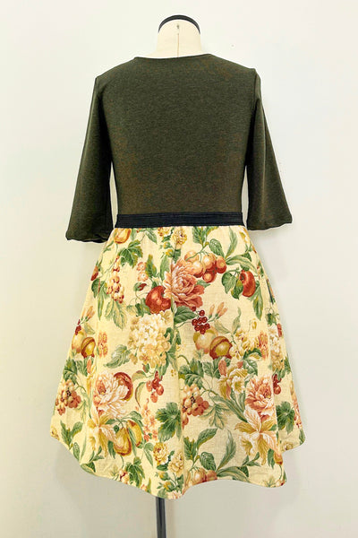 Wild Orchard Dress w/ Pockets LARGE