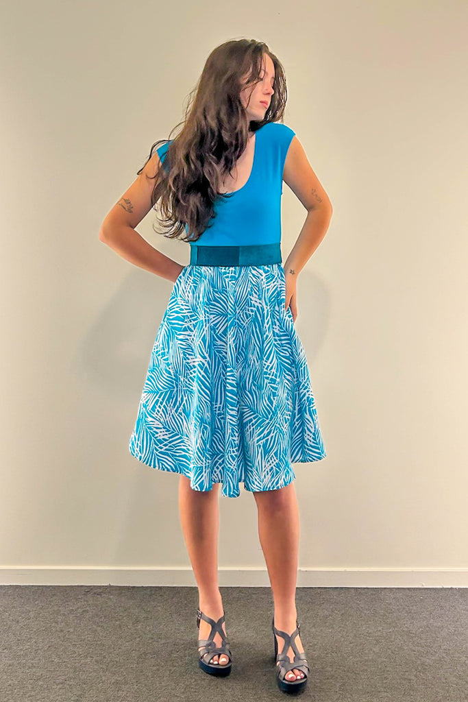 Azure Tide Dress w/ Pockets SMALL