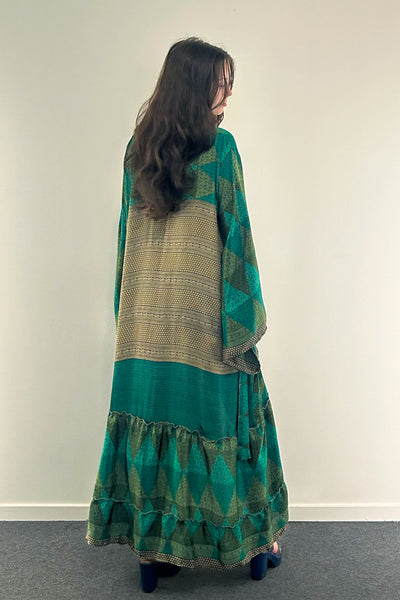 Angel Wing Upcycled Dress ~ Jade Goddess