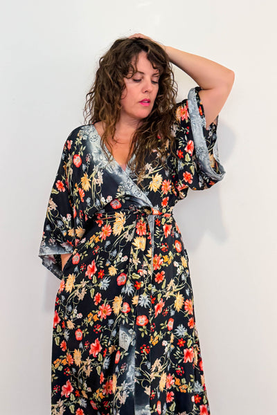 Kimono Robe Upcycled ~ Lilith