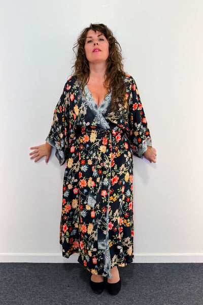 Kimono Robe Upcycled ~ Lilith