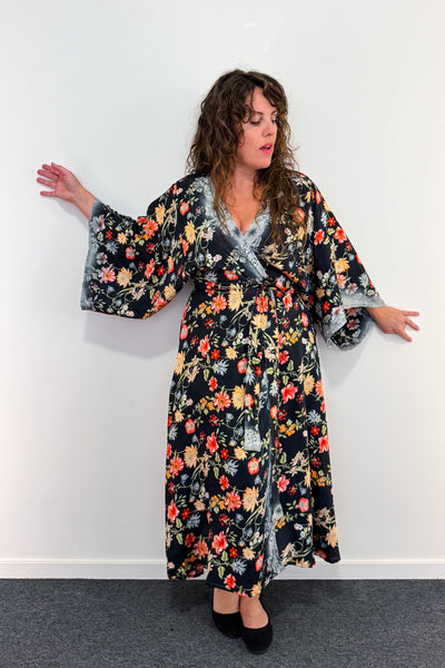 Kimono Robe Upcycled ~ Lilith