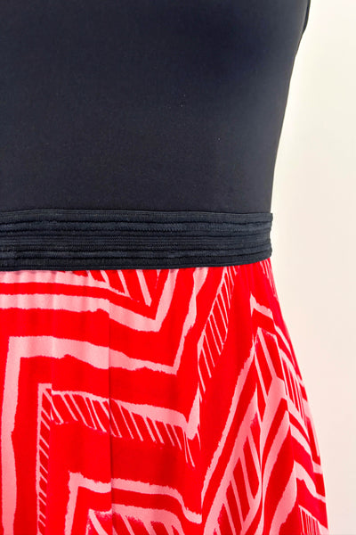 Zig Zag Dress w/ one Pocket MEDIUM