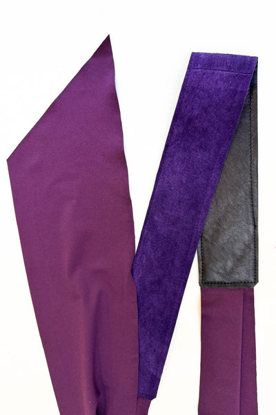 Purple Suede Wrap Belt