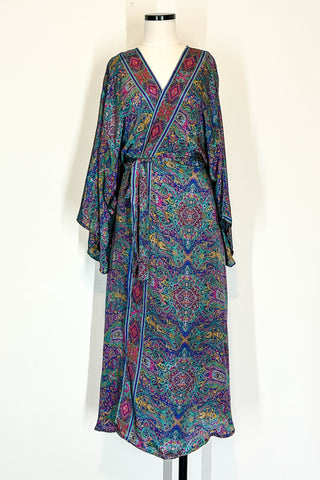 Kimono Robe Upcycled ~ Cascade