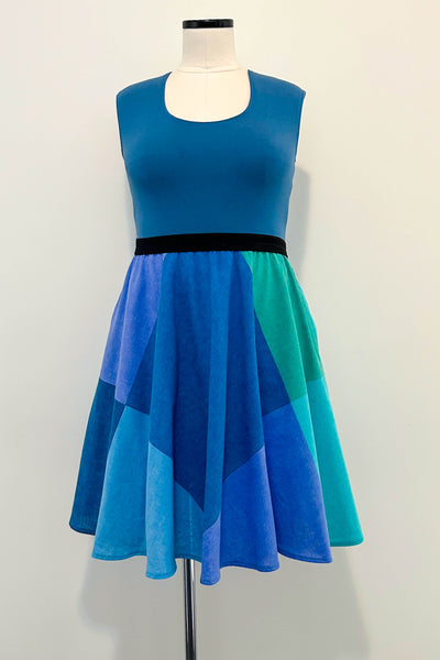 Sea Glass Dress w/ Pockets LARGE