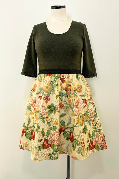Wild Orchard Dress w/ Pockets LARGE