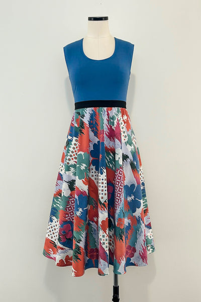 Desert Mosaic Reversible Dress with Pockets - Medium