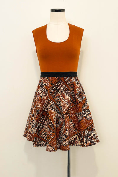 Terracotta Tales Reversible Dress with Pockets - Medium