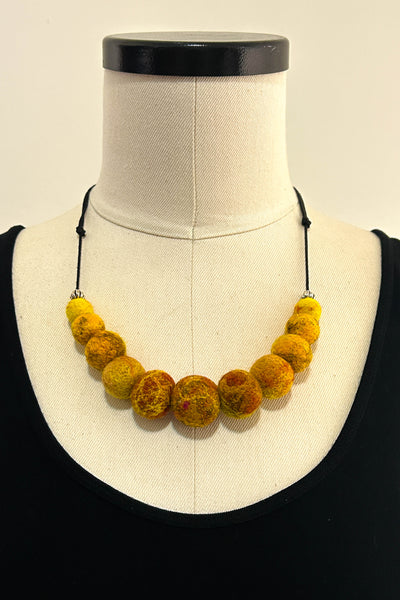 Wool Necklace in Medallion