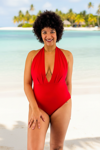 Carmen Swimsuit in Red