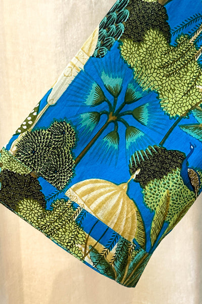 Cotton Robe ~ Turquoise Peacock