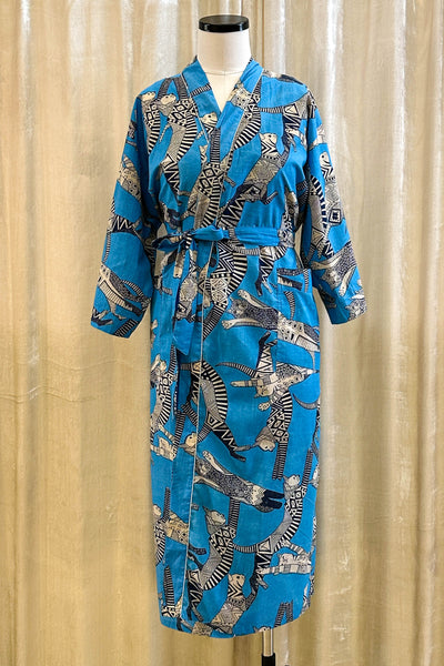 Cotton Robe ~ Blue Nile Kat