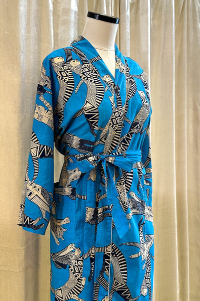 Cotton Robe ~ Blue Nile Kat