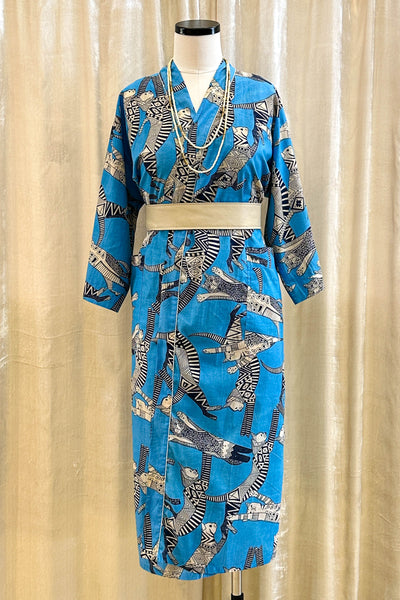 Cotton Robe ~ Blue Nile Kat