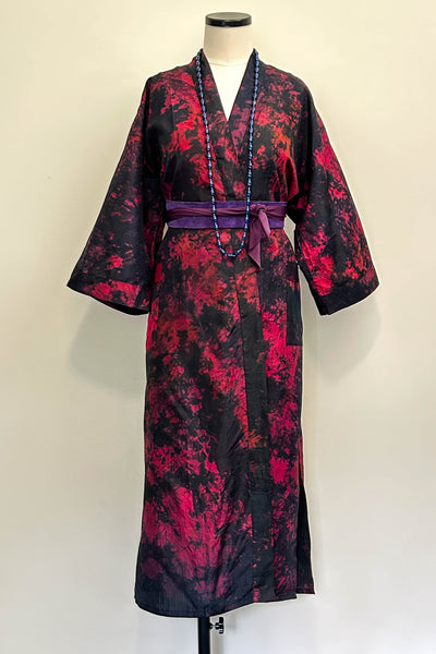 Long Upcycled Robe ~ Lava