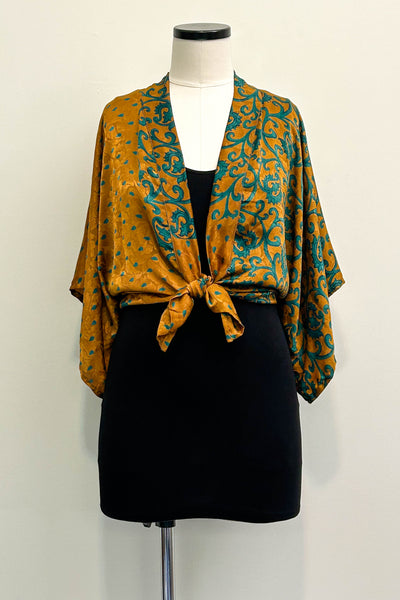 Kimono Blouse Upcycled ~ Tuscany