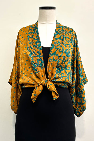 Kimono Blouse Upcycled ~ Tuscany